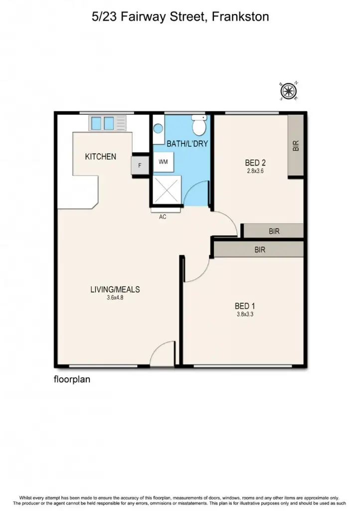 Floorplan of Homely unit listing, 5/23 Fairway Street, Frankston VIC 3199