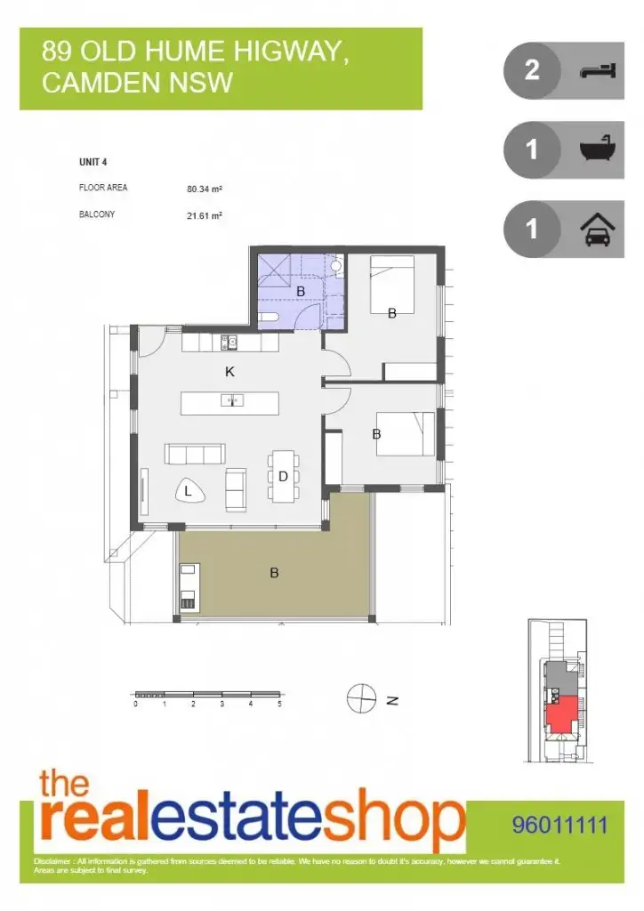 Floorplan of Homely apartment listing, 4/89 Old Hume Highway, Camden NSW 2570