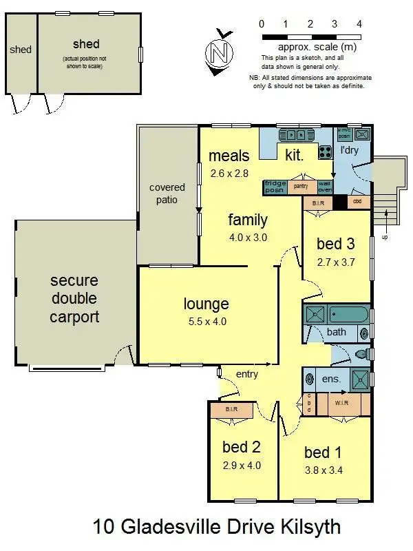 Floorplan of Homely house listing, 10 Gladesville Drive, Kilsyth VIC 3137