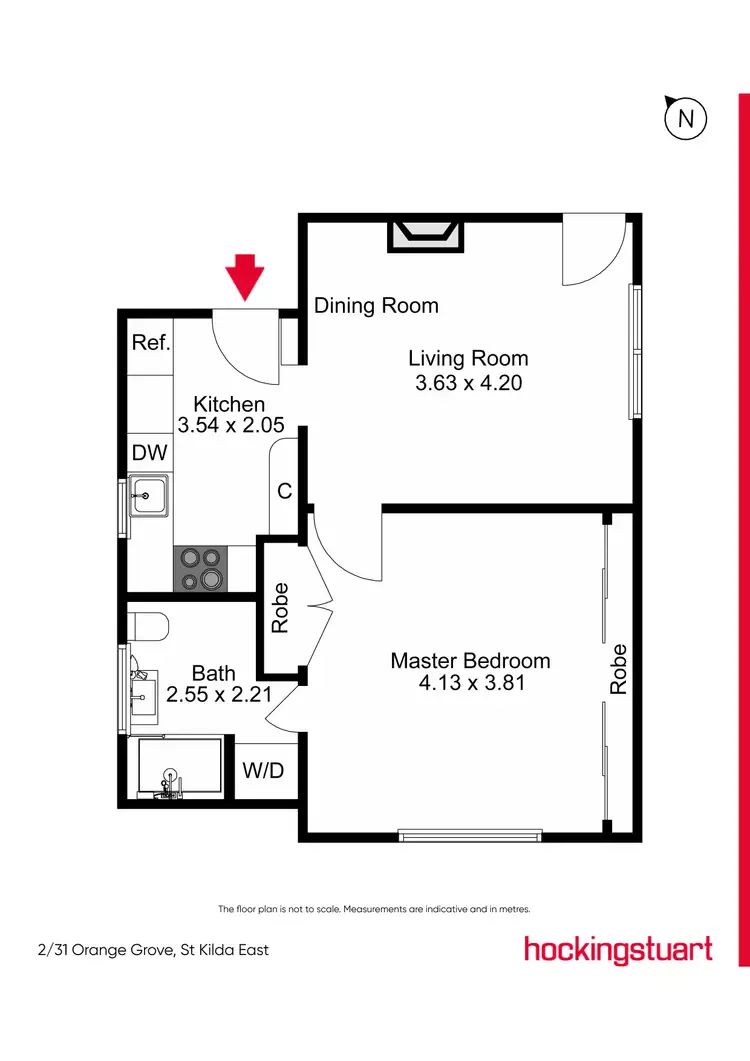 Floorplan of Homely apartment listing, 2/31 Orange Grove, St Kilda East VIC 3183