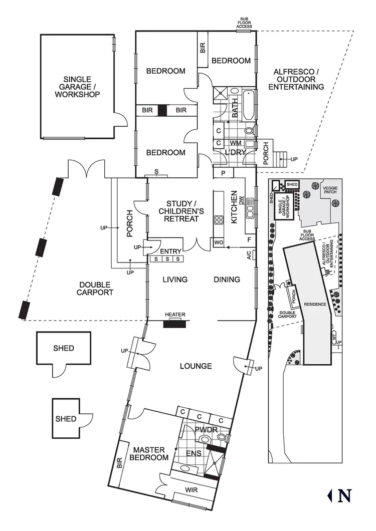 Floorplan of Homely house listing, 8 Gibcoe Street, Greensborough VIC 3088