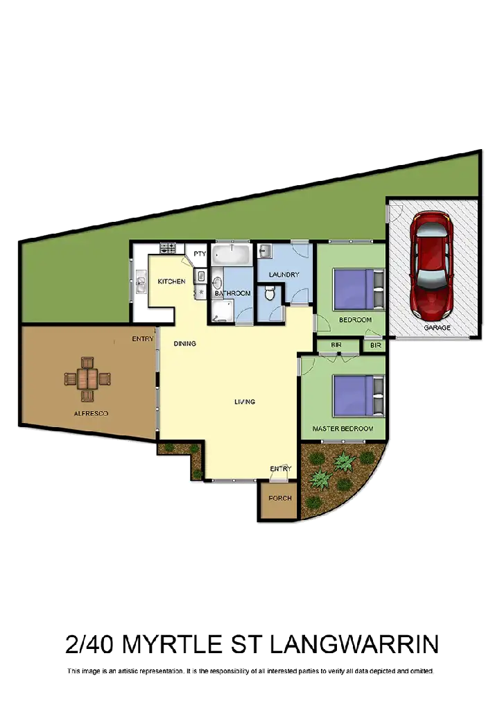 Floorplan of Homely unit listing, 2/40 Myrtle Street, Langwarrin VIC 3910
