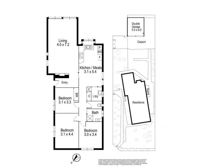 Floorplan of Homely house listing, 45 North Road, Reservoir VIC 3073