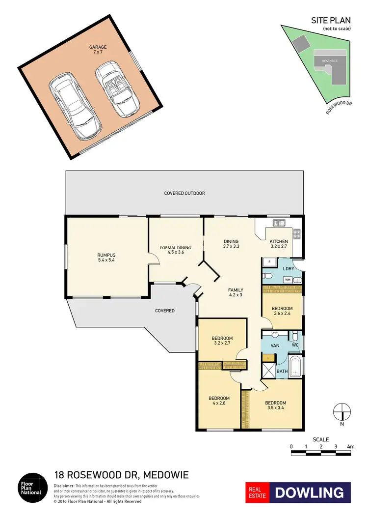 Floorplan of Homely house listing, 18 Rosewood Drive, Medowie NSW 2318