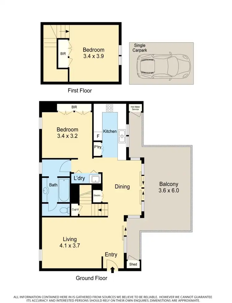Floorplan of Homely apartment listing, 2/24 Webb Lane, East Melbourne VIC 3002