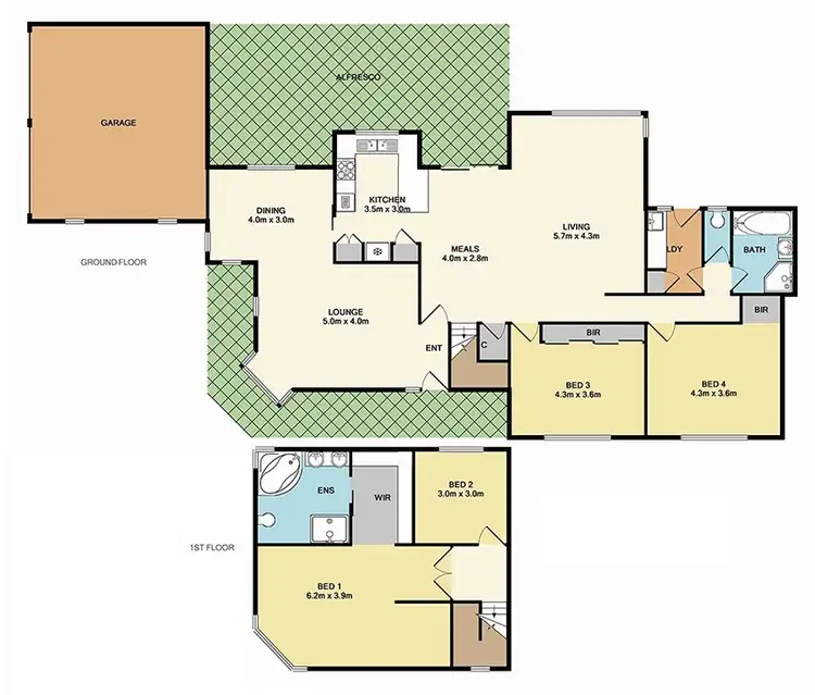 Floorplan of Homely house listing, 11 Corella Drive, Whittlesea VIC 3757