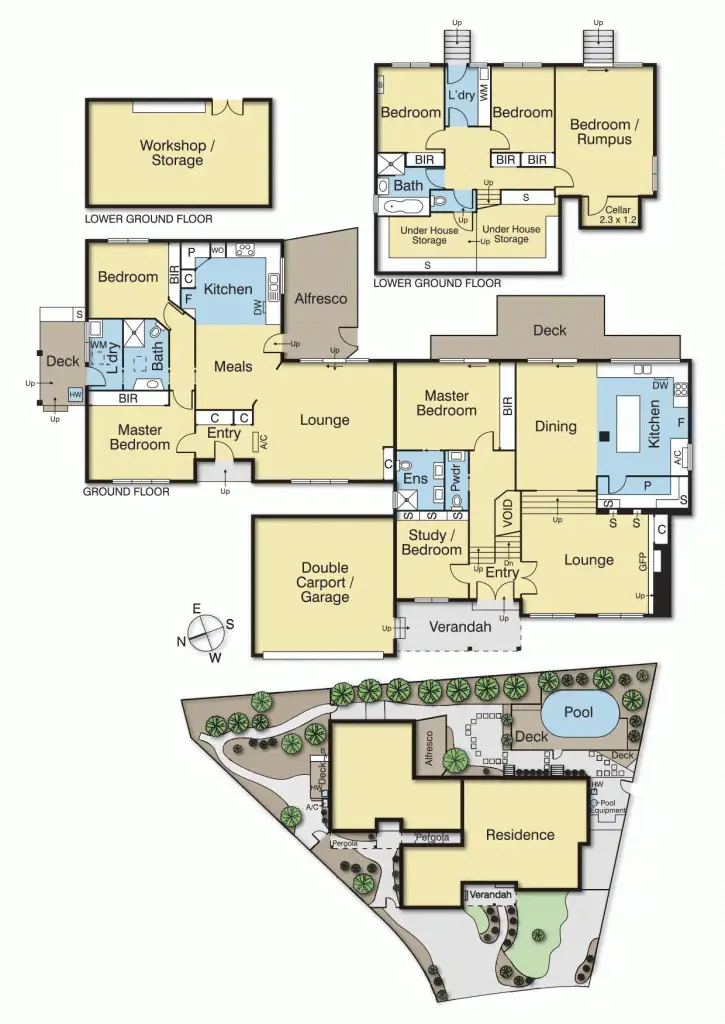 Floorplan of Homely house listing, 5 Paulette Close, Greensborough VIC 3088