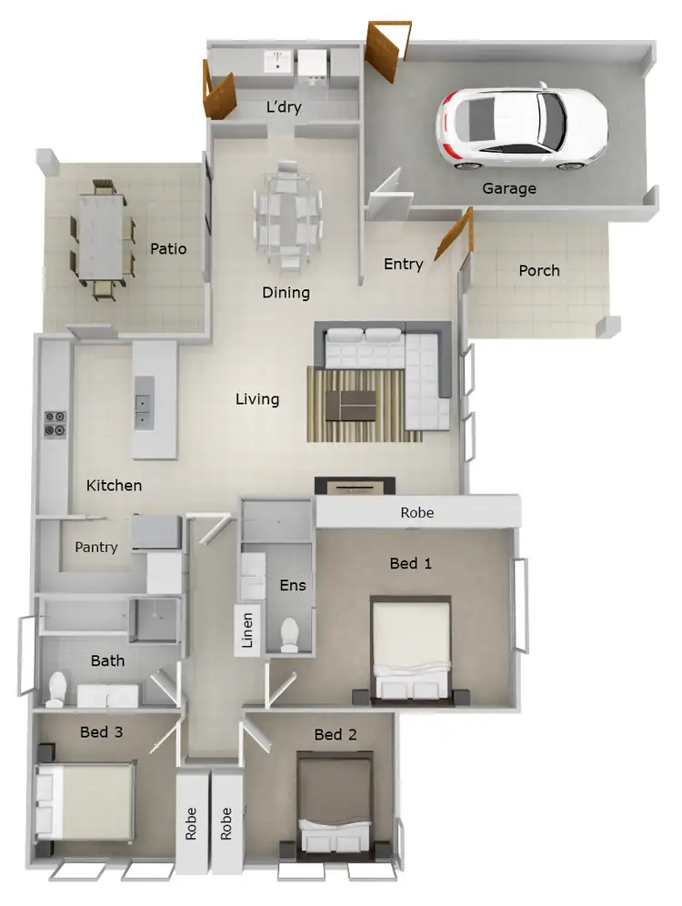 Floorplan of Homely unit listing, 2/12 Paradise Drive, Estella NSW 2650