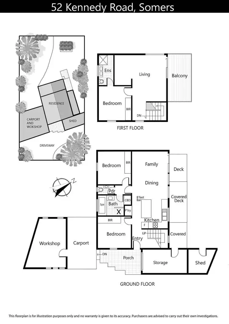 Floorplan of Homely house listing, 52 Kennedy Road, Somers VIC 3927