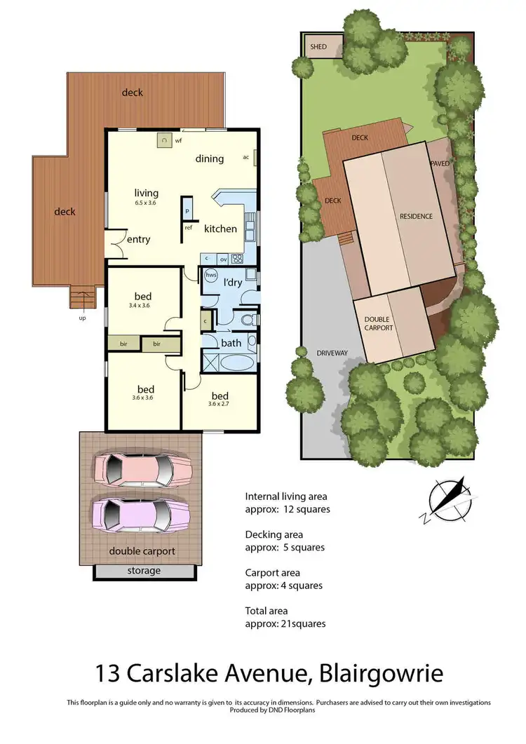 Floorplan of Homely house listing, 13 Carslake Avenue, Blairgowrie VIC 3942