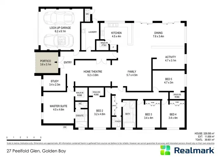 Floorplan of Homely house listing, 27 Peelfold Glen, Golden Bay WA 6174