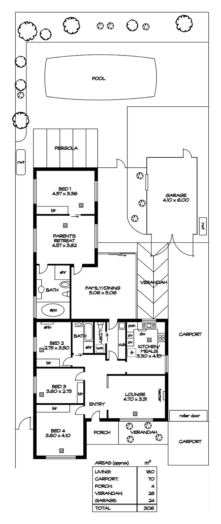 Floorplan of Homely house listing, 3 Dundee Ave, Seaton SA 5023