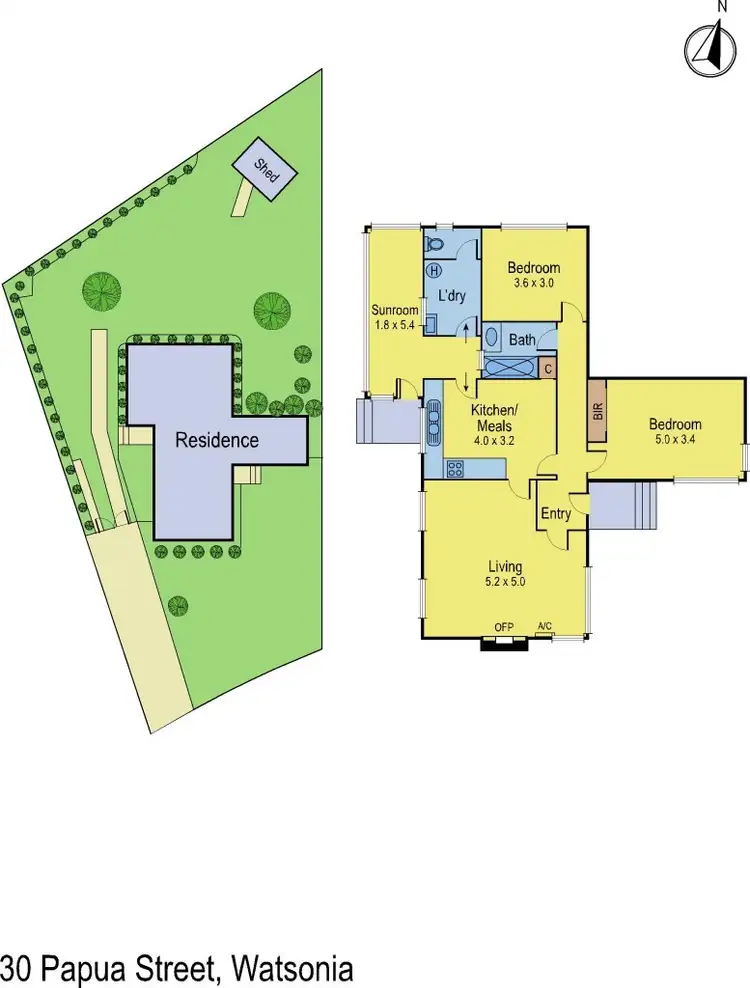 Floorplan of Homely house listing, 30 Papua Street, Watsonia VIC 3087