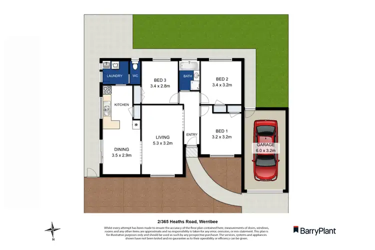 Floorplan of Homely unit listing, 2/365 Heaths Road, Werribee VIC 3030