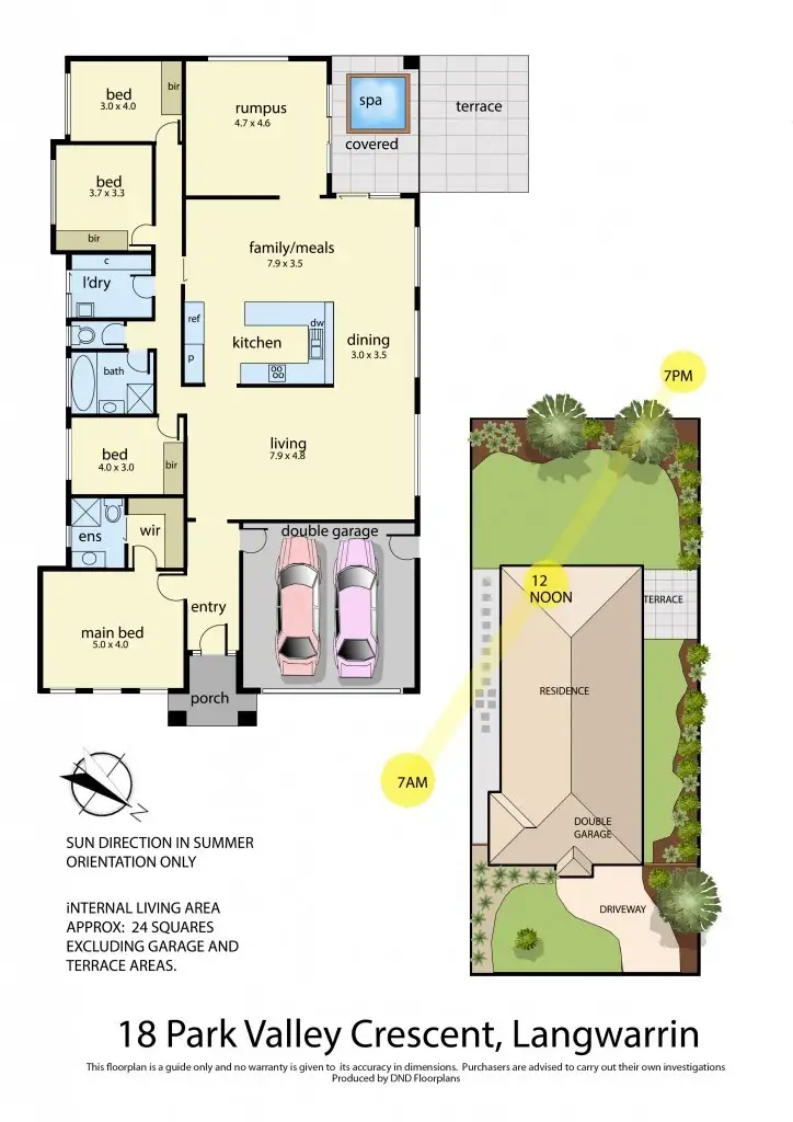 Floorplan of Homely house listing, 18 Park Valley Crescent, Langwarrin VIC 3910