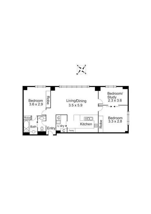 Floorplan of Homely apartment listing, Address available on request