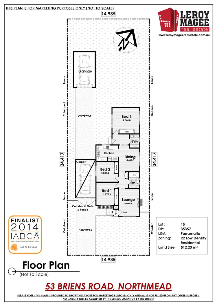 Floorplan of Homely house listing, 53 Briens Road, Northmead NSW 2152