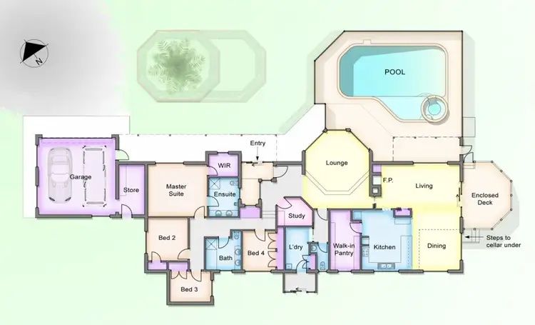 Floorplan of Homely house listing, 1490 Merriang Road, Whittlesea VIC 3757