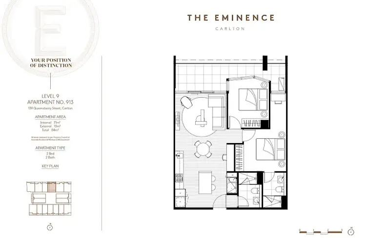 Floorplan of Homely apartment listing, 913/139 Queensberry Street, Carlton VIC 3053