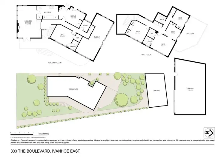 Floorplan of Homely house listing, 333 The Boulevard, Ivanhoe East VIC 3079