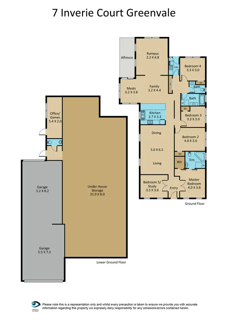 Floorplan of Homely house listing, 7 Inverie Court, Greenvale VIC 3059