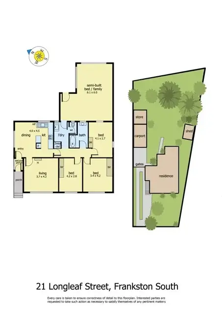 Floorplan of Homely house listing, 21 Longleaf Street, Frankston North VIC 3200
