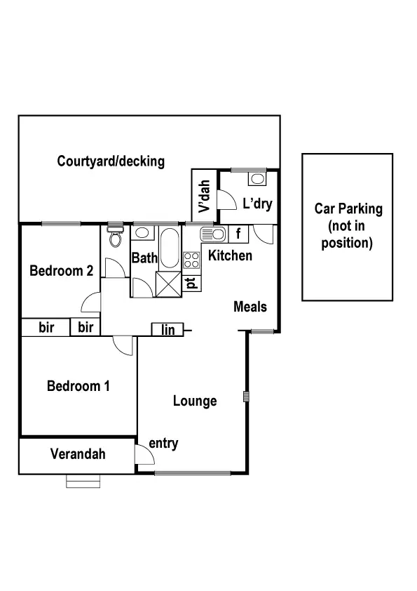 Floorplan of Homely unit listing, 3/62 Pine Street, Reservoir VIC 3073