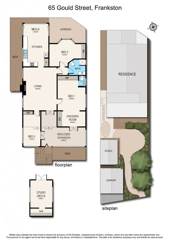 Floorplan of Homely house listing, 65 Gould Street, Frankston VIC 3199