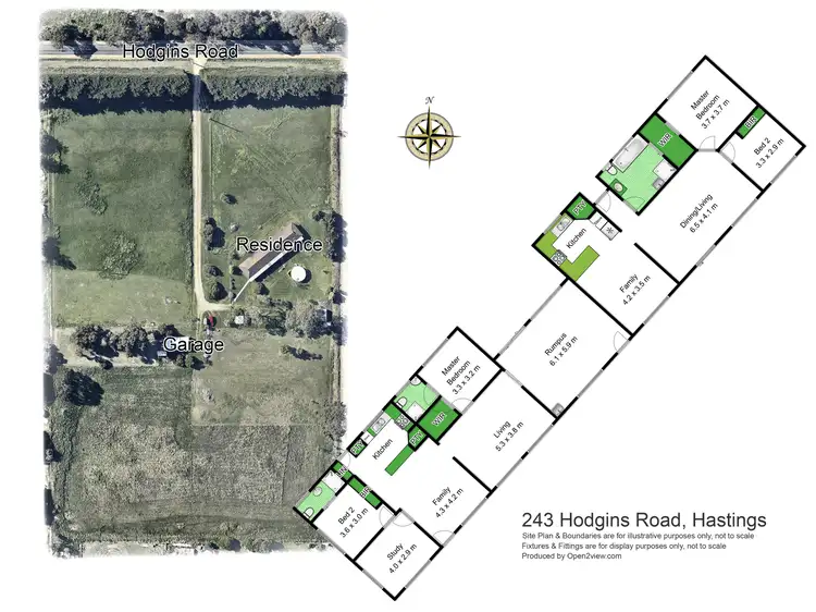 Floorplan of Homely house listing, 243 Hodgins Road, Hastings VIC 3915