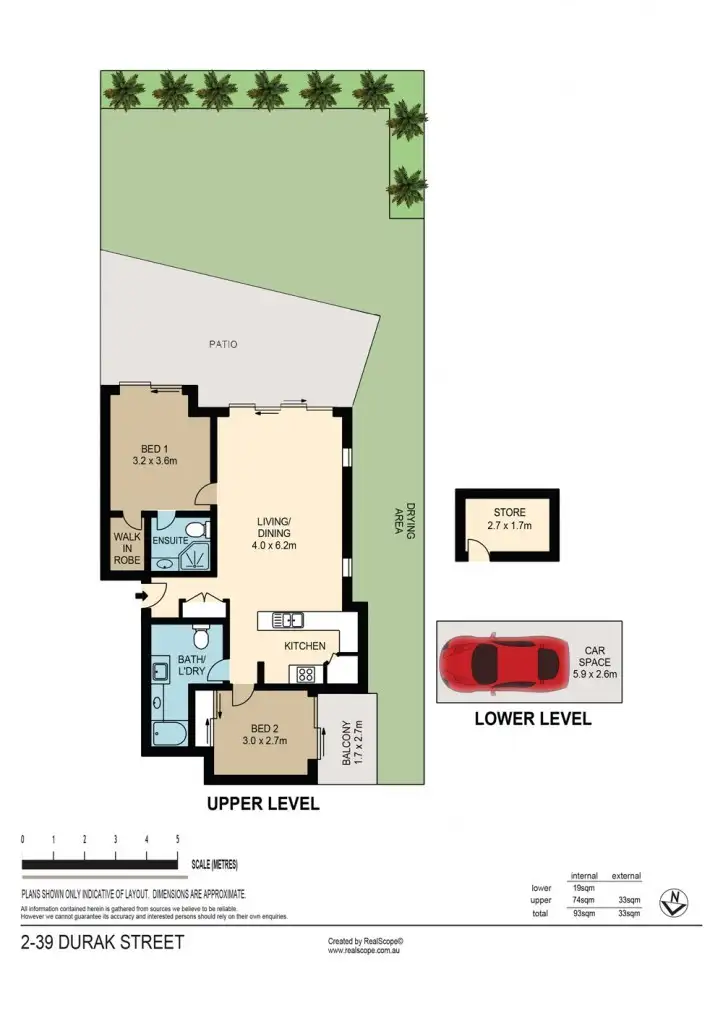 Floorplan of Homely unit listing, 2/39 Durack Street, Moorooka QLD 4105