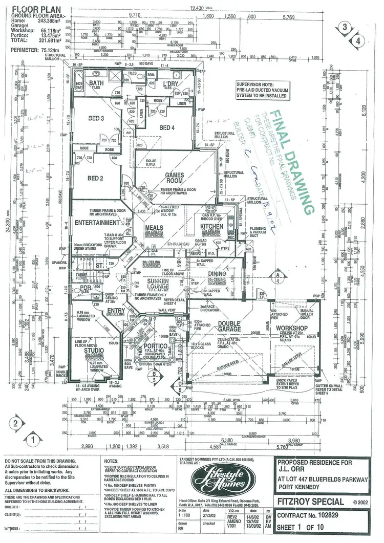 Floorplan of Homely house listing, 21 Bluefields Parkway, Port Kennedy WA 6172