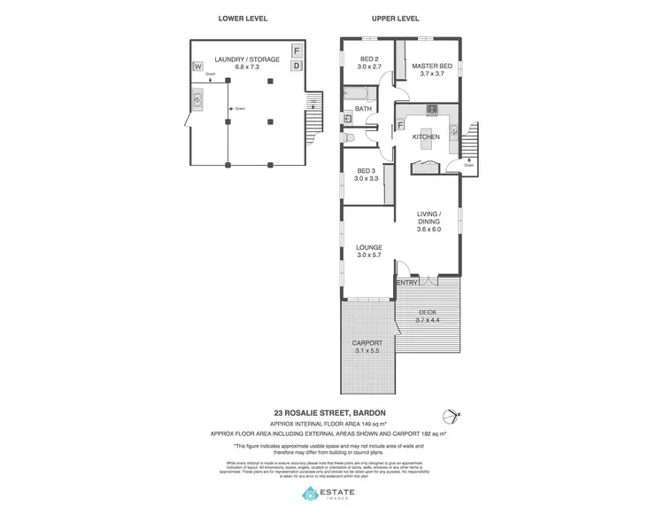 Floorplan of Homely house listing, 23 Rosalie Street, Bardon QLD 4065