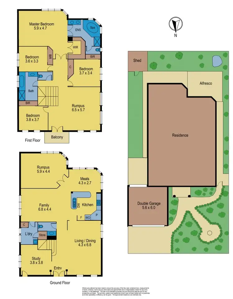 Floorplan of Homely house listing, 5 Cranberry Place, Bundoora VIC 3083