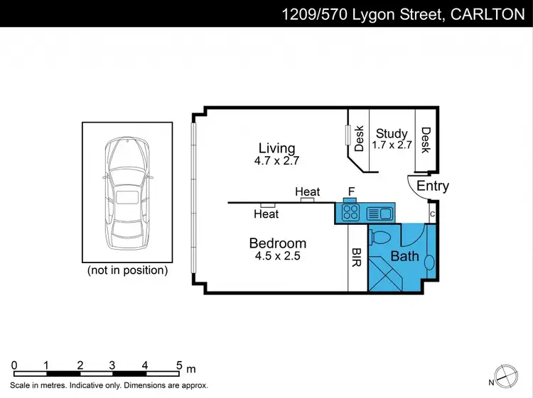 Floorplan of Homely apartment listing, 1209/570 Lygon Street, Carlton VIC 3053