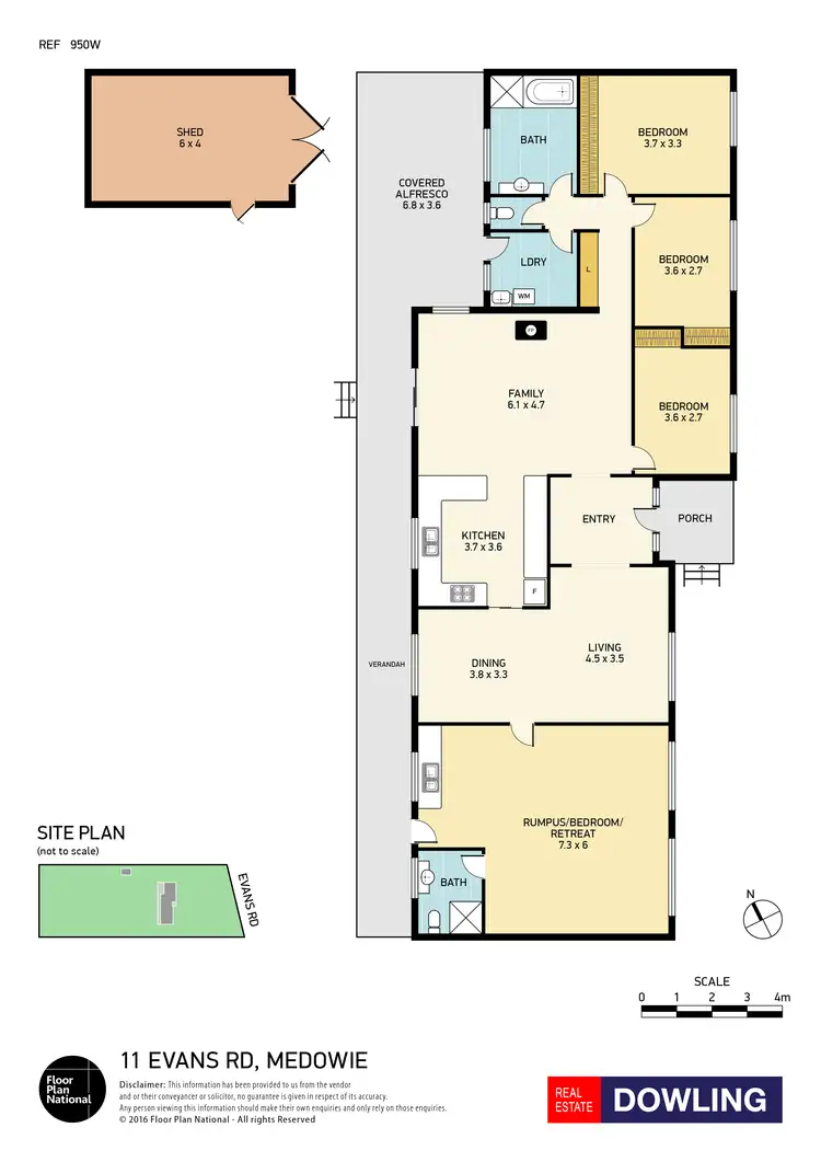 Floorplan of Homely house listing, 11 Evans Road, Medowie NSW 2318