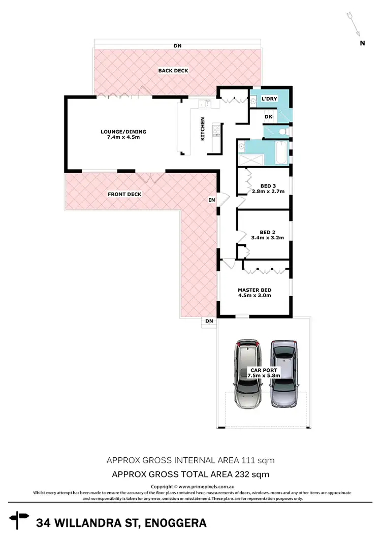 Floorplan of Homely house listing, 34 Willandra Street, Enoggera QLD 4051