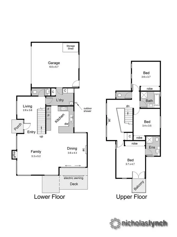 Floorplan of Homely townhouse listing, 5/11-13 Woyna Avenue, Rosebud West VIC 3940