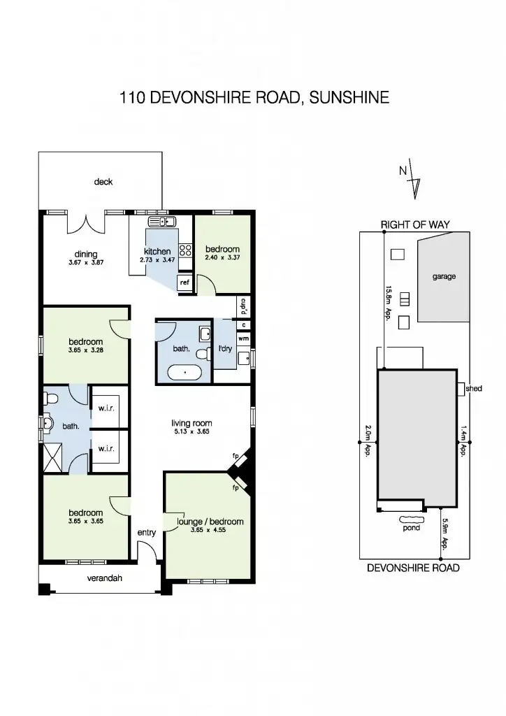 Floorplan of Homely house listing, 110 Devonshire Road, Sunshine VIC 3020