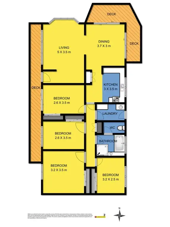 Floorplan of Homely house listing, 14 Pollack Street, Colac VIC 3250