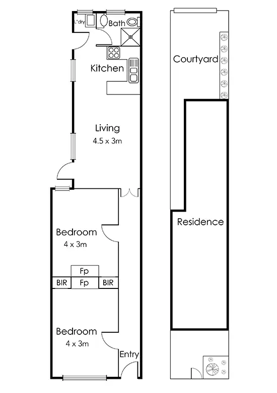 Floorplan of Homely house listing, 14 Dover Street, Richmond VIC 3121