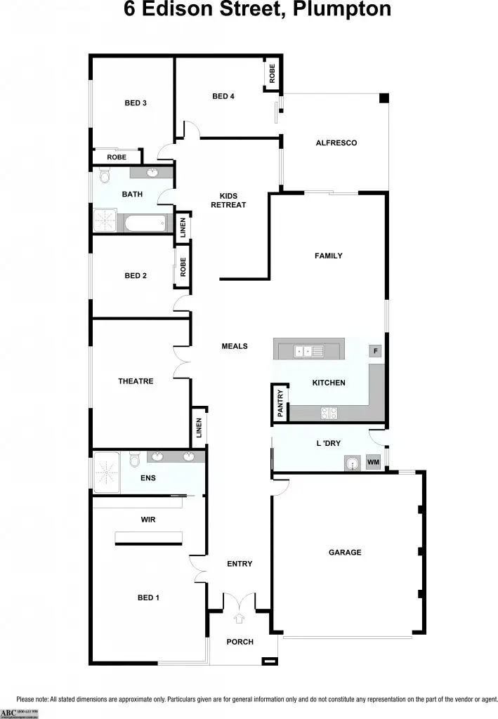 Floorplan of Homely house listing, 6 Edison Street, Plumpton VIC 3335