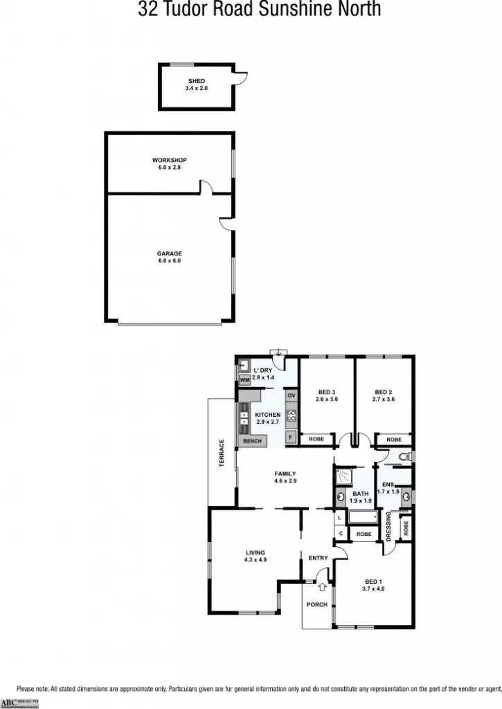 Floorplan of Homely house listing, 32 Tudor Road, Sunshine North VIC 3020