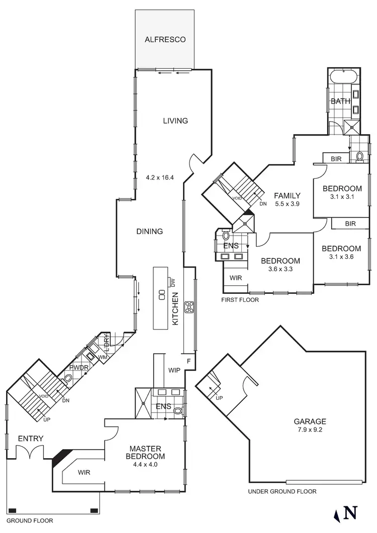 Floorplan of Homely townhouse listing, 14B Pall Mall, Mount Waverley VIC 3149