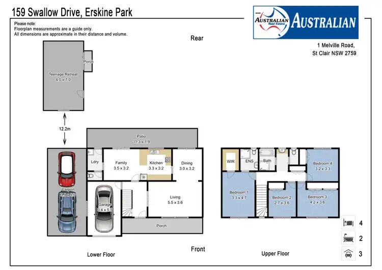 Floorplan of Homely house listing, 159 Swallow Drive, Erskine Park NSW 2759
