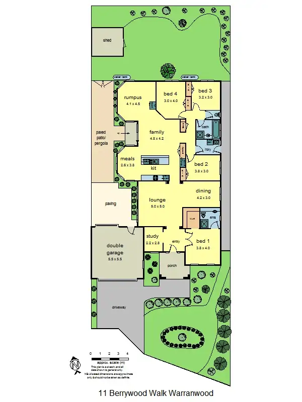 Floorplan of Homely house listing, 11 Berrywood Walk, Warranwood VIC 3134