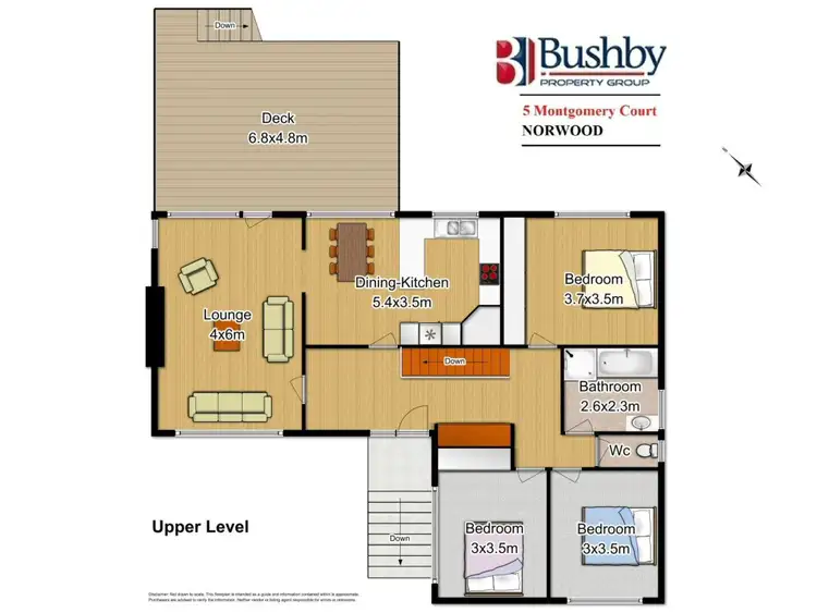 Floorplan of Homely house listing, 5 Montgomery Court, Norwood TAS 7250