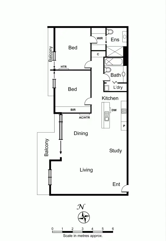 Floorplan of Homely apartment listing, 17/10 Clifton Street, Prahran VIC 3181
