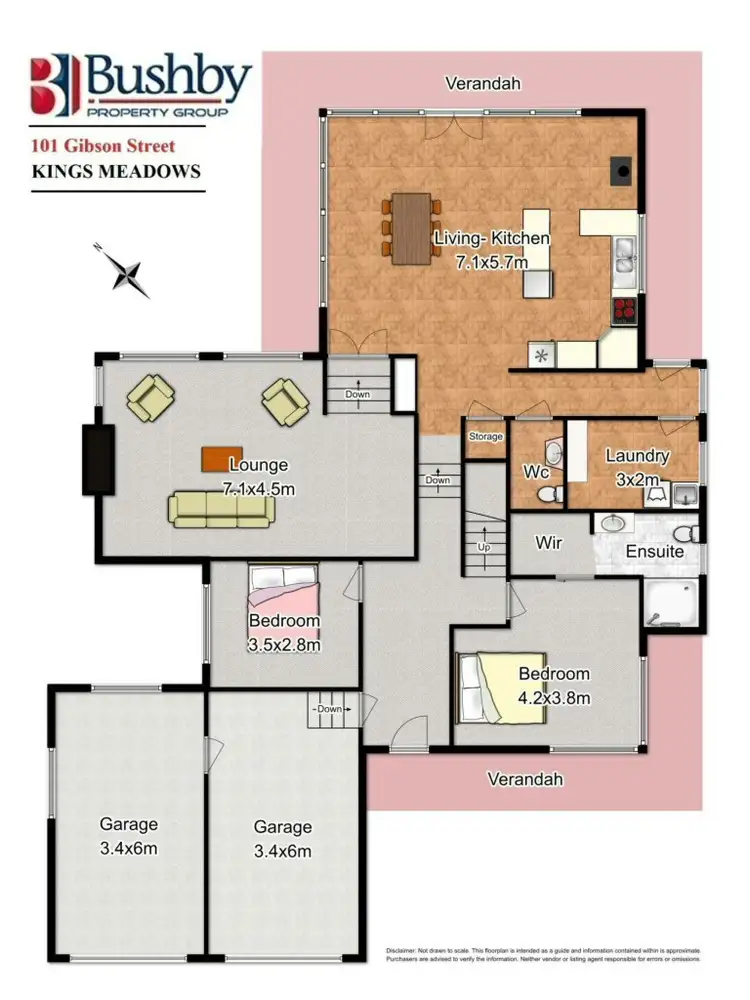 Floorplan of Homely house listing, 101 Gibson Street, Kings Meadows TAS 7249