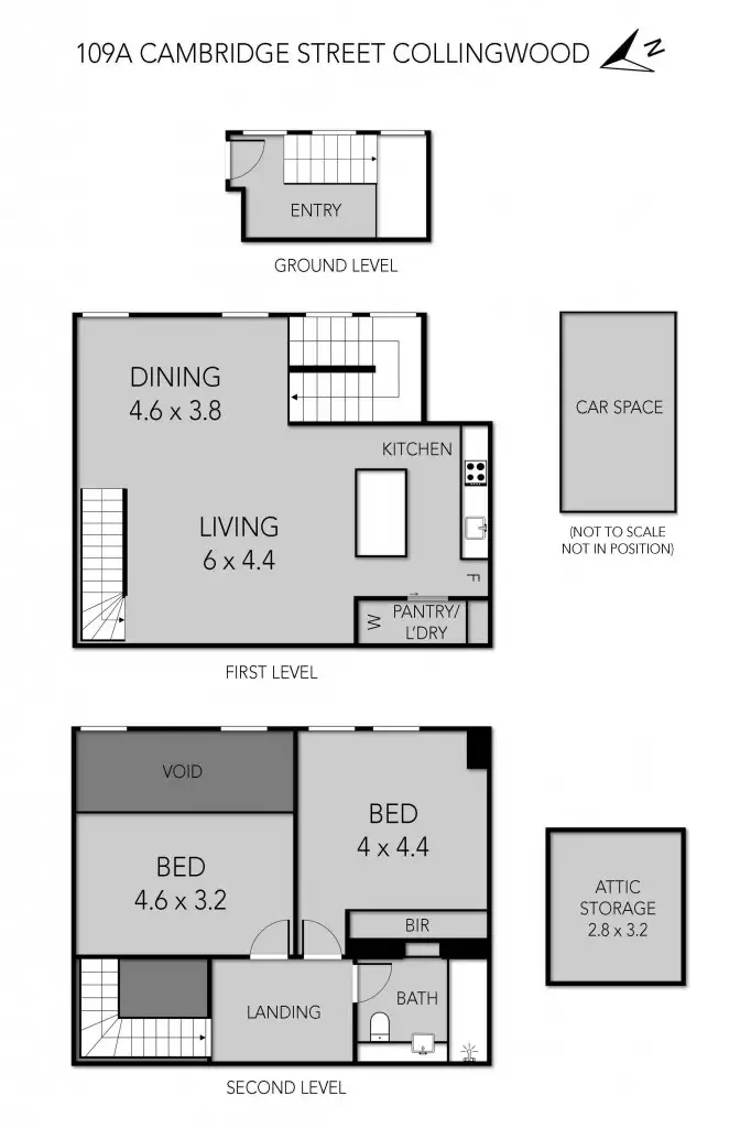 Floorplan of Homely house listing, 109A Cambridge Street, Collingwood VIC 3066