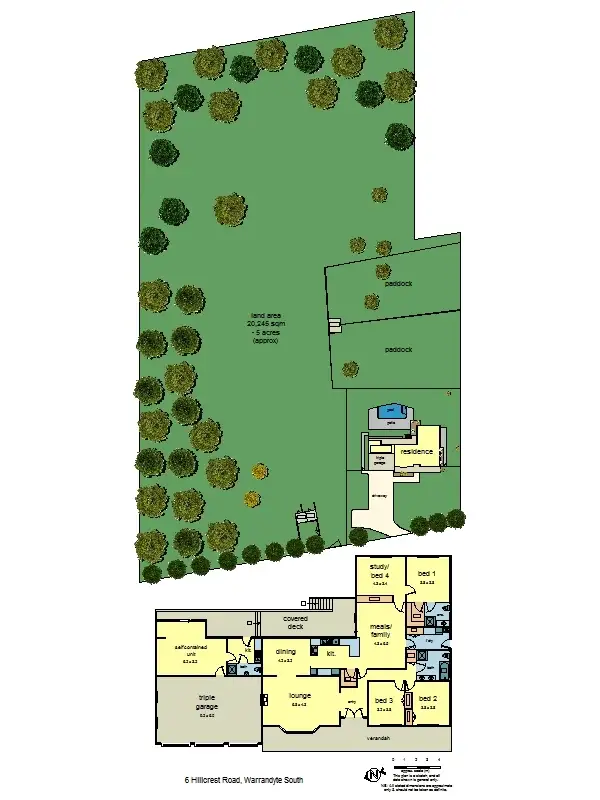 Floorplan of Homely house listing, 6 Hillcrest Road, Warrandyte South VIC 3134